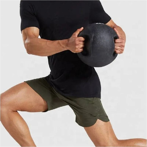 Shorts de compression respirants pour hommes à séchage rapide, pour l'entraînement et le fitness, motif uni, polyester/spandex de haute qualité - Product Image 4