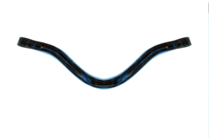 Frontal de Cuero Acolchado con Decoración de Cuero Charol – Elegante Accesorio Curvo para Brida de Caballo para Uso Ecuestre - Product Image 2