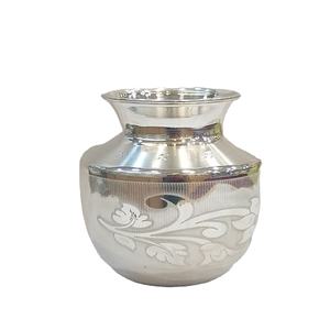 Kalash de Aluminio para Ceremonias Tradicionales de Pooja, Adoración en Templos, Rituales de Boda y Uso en Oraciones en el Hogar, Decoración del Hogar - Product Image 1