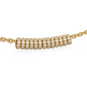 Rondelles de oro macizo italiano de 18K con diamantes, Rondelle Eternity, Separador de oro macizo con forma de rondelle, Separador con diamantes, Rueda de oro - Product Image 2