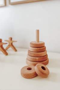 Jouets de puzzle en bois faits à la main et écologiques pour bébés – Jouets Montessori pour l'éducation précoce et le développement de la motricité fine - Product Image 2