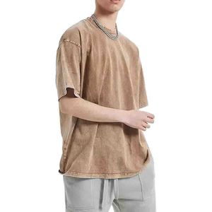 T-shirt Homme Personnalisé Vintage Oversize en Coton Lourd 100% Écologique Respirant Séchage Rapide Coupe Classique Lavé - Product Image 5