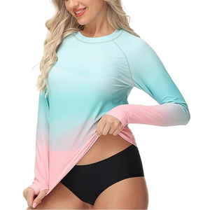 Traje de Baño de Manga Larga de Alta Calidad para Mujer, Transpirable, Acolchado, para Deportes Acuáticos en la Playa, Ropa de Protección - Product Image 3