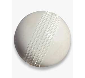 Pelota de Entrenamiento de Cricket Roja, Pelota de Práctica de Goma Resistente con Costura Cosida Blanca, Pelota Sintética Antienredos para Interiores y Exteriores - Product Image 2