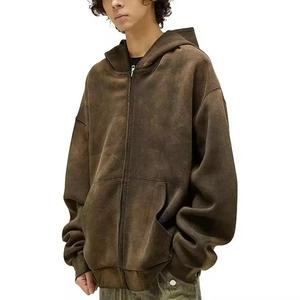 Sudadera con Capucha Extra Grande para Hombre, Lavado Ácido, 450 GSM, Hecha a Medida, Estilo Urbano, Suave, Cómoda y Duradera - Product Image 1