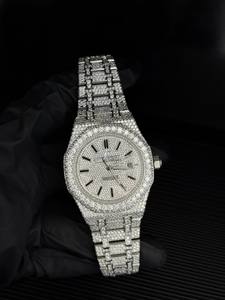 Designer Luxury Stainless Steel Sapphire ETA Automatic Mechanical Movement <b>Iced</b> <b>Out</b> VVS Moissanite <b>Watches</b> for Men Wholesale - Product Image 5