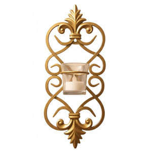 Classic Black Iron <b>Wall</b> Sconce Candle Holder Vintage Style Metal Scroll Candle <b>Wall</b> Decor <b>For</b> Home Living Room <b>Bedroom</b> On Sale - Product Image 2