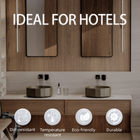MOHOM Évier rond en béton de style nordique moderne Comptoir de luxe pour la cuisine Station de lavage pratique et élégante