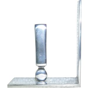 Metal Alphabets Design Bookend Nickel Plated Shiny Table Centerpiece Wholesale Silver Top Product High Quality New Design 2025 - Product Image 5