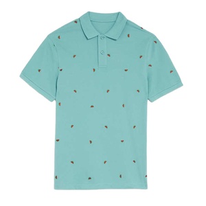 Polo de manga corta para hombre, informal, mezcla de algodón, Cuello clásico, Golf, tenis, oficina, negocios, ropa de trabajo, ropa de verano, Top - Product Image 1