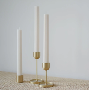 Brass <b>Square</b> Eco-Friendly 5-Piece <b>Candle</b> Pillar Holder Different Sizes for Christmas Valentine's Day Parties Heat Resistant - Product Image 5