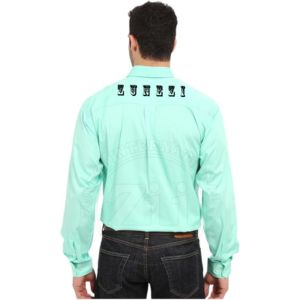 เสื้อผ้าทนไฟแบบมองเห็นได้ชัดเจน NFPA 70E HRC 2 สำหรับงานด้านความปลอดภัย ทนไฟ ทนความร้อน ขายดี ได้มาตรฐาน EN 11612 และ NFPA 2112 ติดกระดุมแบบเพิร์ลสแนป - Product Image 3