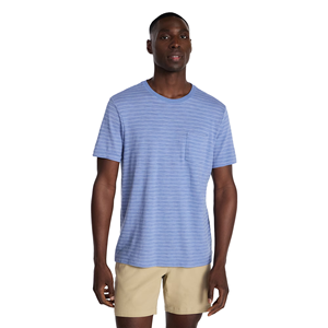 T-shirt rayé pour homme de qualité supérieure, design personnalisé, col rond, manches courtes, coupe ajustée, respirant, grande taille, écologique, tendance - Product Image 5