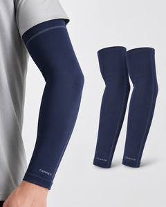Manchons de cyclisme FAWKES noirs, protection anti-UV, unisexe adulte, manchon de compression grande taille, écologiques, séchage rapide, respirants - Product Image 6