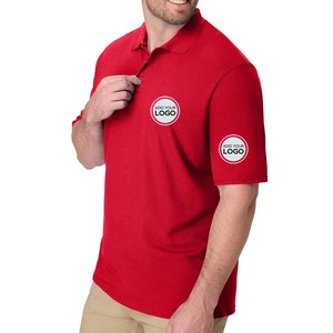 Camisas Tácticas de Alto Rendimiento, Camisa Polo con Rayas Pique, Camisas Polo Recicladas para Hombre de Tallas Grandes - Product Image 1