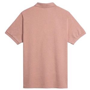 เสื้อโปโลผู้ชายผ้าฝ้ายน้ำหนักเบาระบายอากาศได้ดีเสื้อโปโลลายปักสีพื้น - Product Image 2