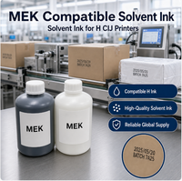 Encre noire compatible MEK pour imprimante à jet d'encre continu