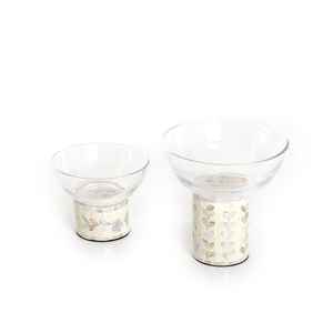 Juego de Cuencos de Resina de Nácar de Lujo al por Mayor, Cuencos de Acero Inoxidable Pulido, Vajilla Ecológica Hecha a Mano para Bodas - Product Image 3