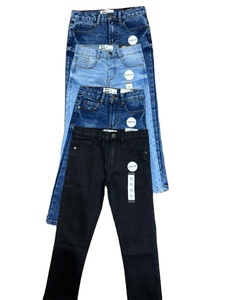 กางเกงยีนส์ผ้ายืดฟอกสีอ่อนสำหรับเด็กผู้ชายอายุ5-14ปีกางเกงยีนส์ทรงเรียวผ้ายืดเสื้อผ้าสำหรับเด็ก - Product Image 2