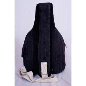 Mochila bandolera hecha a mano 100% de lona de algodón para pickleball, tenis, racquetball y viajes para hombres y mujeres. - Product Image 3