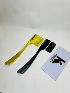 Professional Straight Edge Barber Razors Premium Stainless Steel Metallic Gold Matte <b>Black</b> Bikini Hair Shaving Tool - Product Image 4
