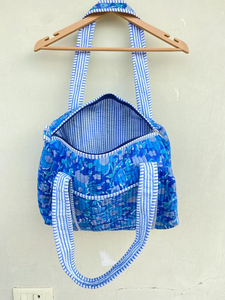 Bolso Tote Abierto Acolchado de Color Sólido Ligero al por Mayor, Bolso de Hombro de Algodón de Gran Capacidad para Mujer - Product Image 3