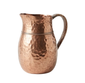 Wholesaler Custom Water Pitcher Large Storing Metal Handle Copper Plated Metal <b>Jug</b> with Handle - Product Image 4