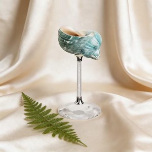 Highest quality sea shell & glass wine glass beautiful stem design enhances grip and adds sophistication to any <b>table</b> setting - Product Image 5
