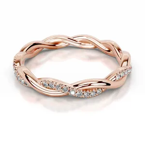Anillo de Boda Oravique con Diamante Cultivado en Laboratorio, Certificado IGI - Product Image 1
