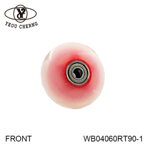 Caster <b>Wheels</b> ODM Branded PU Travel for Case Corner <b>Wheel</b> 60x24mm Custom Color PP Core - Product Image 4
