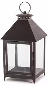 Vente en gros d'usine : Lanterne en métal et verre avec finition noir mat, lanternes à bougies en métal pour l'extérieur, décoration intérieure personnalisée - Product Image 3