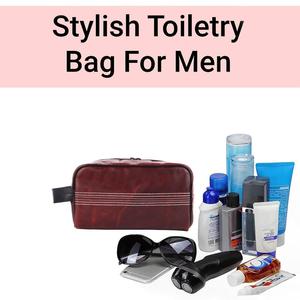 Bolsa de Aseo de Cuero Genuino de Grano Completo de Lujo para Hombre, Bolsa de Viaje Personalizada con Logotipo, Neceser de Cuero Portátil LNTB-0034 - Product Image 6