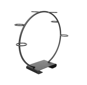 Support à cornets de glace en fer artisanal Daood Sons à bas prix, couleur noire, taille et forme personnalisées pour utilisation sur table d'hôtel - Product Image 3