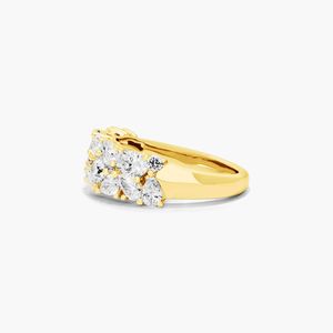 Anillo de Lujo con Diamantes de Corte Mixto en Oro Amarillo de 18K - Product Image 3