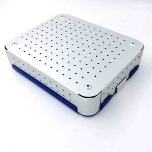 High Quality Aluminium Alloy Sterilization Tray Case 255mm Ophthalmic Orthopaedic <b>Instrument</b> Set Pentax Sterilized container CE - Product Image 1