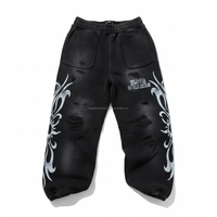 Survêtement streetwear pour hommes, imprimé, surdimensionné, avec cordon de serrage, personnalisable, OEM, vente en gros