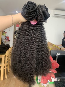 มัดผมมนุษย์ผมหยิกหยักศก - Product Image 6