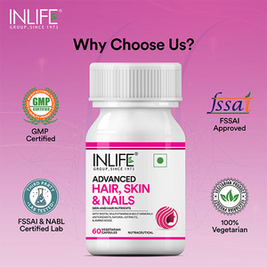 Complément alimentaire pour cheveux, peau et ongles, biotine, collagène, kératine, L-cystéine, zinc, sélénium, 60 capsules végétariennes, hommes et femmes - Product Image 4