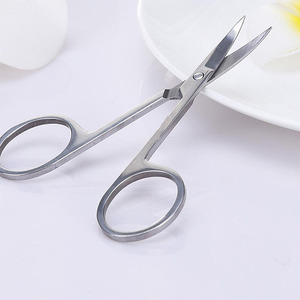 Professional Multi Purpose Stainless Steel <b>Makeup</b> Beauty Scissors <b>Tools</b> Hair Cutting Round Head Nose Hair Beauty Scissors - Product Image 5