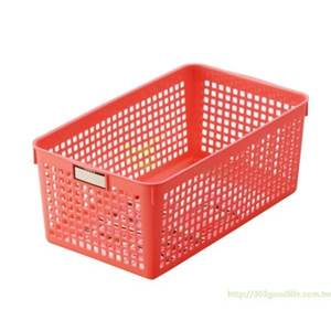 Cesto portaoggetti rosa largo nome Inomata - Product Image 1