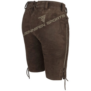 Wholesale Pure Genuine Suede Leather German <b>Women</b> <b>Lederhosen</b> Shorts Bavarian Cow Hide Suede Leather Short Custom With Embroidery - Product Image 4