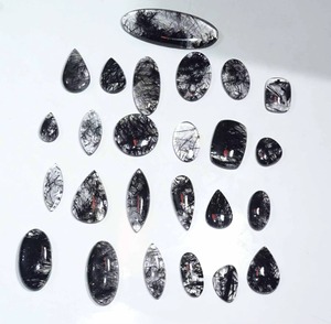 Offre Spéciale : Pierre Précieuse Naturelle en Quartz Rutile Noir en Vrac |   Pierre de cristal de haute qualité pour la fabrication de bijoux et la collection de minéraux - Product Image 4
