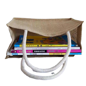 Eco Friendly Jute Logo Tote <b>Bag</b> with Custom Branding for Business Promotion - Product Image 6