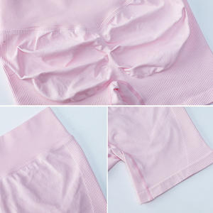 Pantalones Cortos Deportivos Transpirables para Mujer, Diseño Sólido, Favorecedor de la Figura, Sin Costuras, Cintura Media, para Gimnasio, Entrenamiento, Yoga - Product Image 6