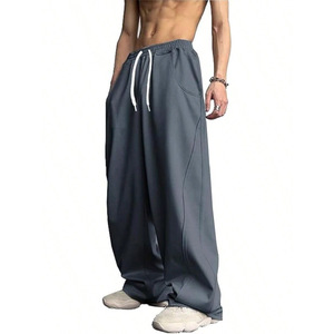 Pantalon Harem Rouge Homme – Taille Élastique avec Cordon de Serrage, Coton Décontracté, Poches Latérales, Respirant, Léger, Style Été, Coupe Droite - Product Image 4