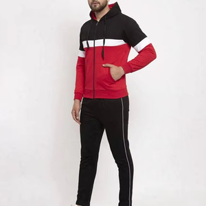Chándal con Capucha para Hombre, Diseño Color Block, Corte Casual, Transpirable, para Otoño, con Bolsillos Laterales y Cierre de Cremallera - Product Image 3