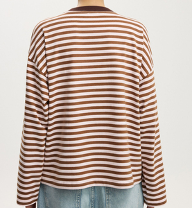 Camiseta de Mujer de Manga Corta, Cuello Redondo, Ajustada, de Punto, Poliéster, Informal, Transpirable, con Bolsillos, para Primavera/Verano - Product Image 3