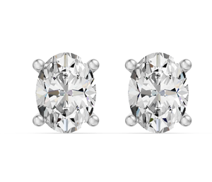 Custom Stud <b>Earrings</b> With Lab Grown Diamonds Personalized 9K 14K 18K Solid Gold Platinum Basket <b>Fine</b> Ear Jewelry Manufacturer - Product Image 2