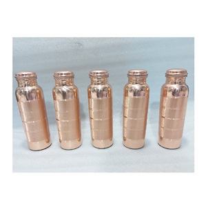 Pure Copper Handmade Water Bottle Reusable Ayurvedic Drinking Bottle Copper Storage Bottle For <b>Men</b> Women Home Office Travel - Product Image 5