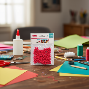 Palline Pom Pom Ilan 0,8 cm 100 Pezzi per Decorazioni Artigianali e Progetti Fai-da-Te - Product Image 2